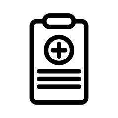 Obraz premium medical report icon or logo isolated sign symbol vector illustration - high quality black style vector icons