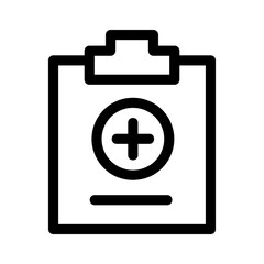 medical report icon or logo isolated sign symbol vector illustration - high quality black style vector icons
