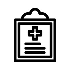 Fototapeta premium medical report icon or logo isolated sign symbol vector illustration - high quality black style vector icons