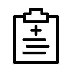 medical report icon or logo isolated sign symbol vector illustration - high quality black style vector icons