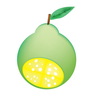 pear with leaf