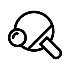 ping pong icon or logo isolated sign symbol vector illustration - high quality black style vector icons