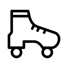 rollerblade icon or logo isolated sign symbol vector illustration - high quality black style vector icons