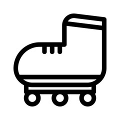 rollerblade icon or logo isolated sign symbol vector illustration - high quality black style vector icons