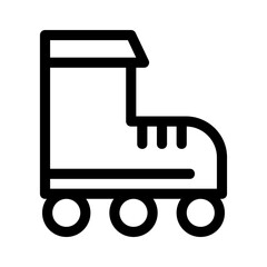 rollerblade icon or logo isolated sign symbol vector illustration - high quality black style vector icons