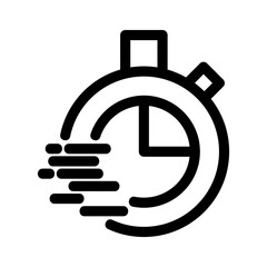 Obraz premium speed timer icon or logo isolated sign symbol vector illustration - high quality black style vector icons