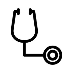 stethoscope icon or logo isolated sign symbol vector illustration - high quality black style vector icons