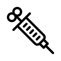 syringe icon or logo isolated sign symbol vector illustration - high quality black style vector icons