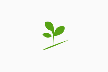 Illustration vector graphic of green leaf plant