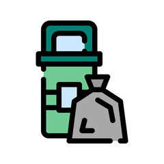 Trash line icon