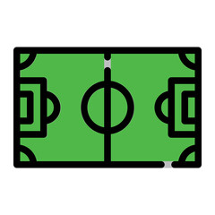 soccer field line icon