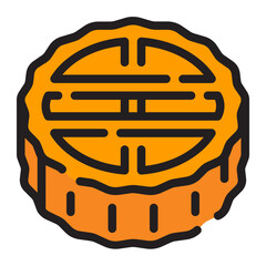 Moon Cake line icon