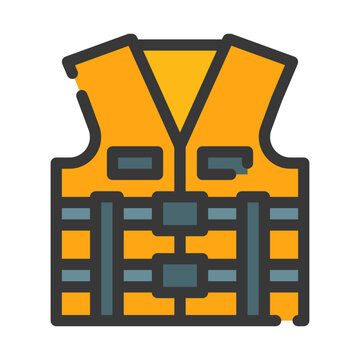recommend clip art: lifejacket line icon