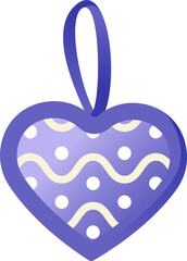 set of heart decorations