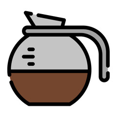 coffee pot line icon