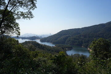 Fototapeta na wymiar Shing Mun Reservoir in Hong Kong