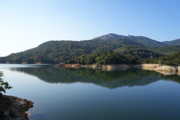 Fototapeta na wymiar Shing Mun Reservoir in Hong Kong