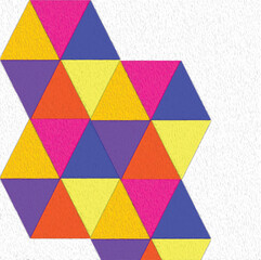 Vector colorful Abstract Geometric isolated on white background, for textile design, fabric printing, fashion, stationary or background