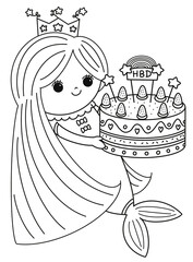 mermaid happy birthday