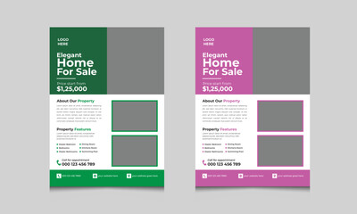 Modern real estate flyer templates
