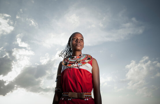 Portrait of a female Kenyan safari guide.