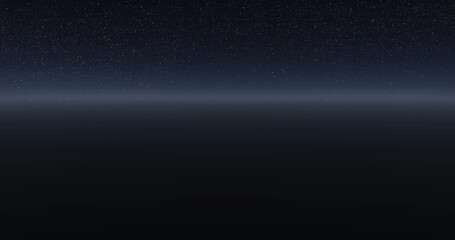 Composition of light trail and spots over black background