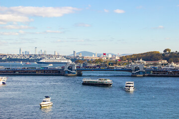 Bosporus strait beautiful views Istanbul Turkey