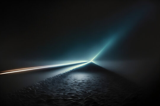 abstract light background in another dimension - ai, generative ai