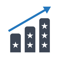 Quality ranking icon vector graphic illustration