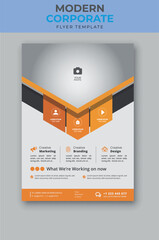 Business flyer design template.