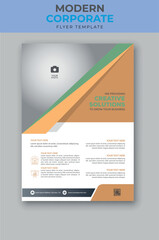 Business flyer design template.