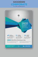 Business flyer design template.