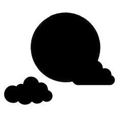 Sun and cloud no background painting free for study 