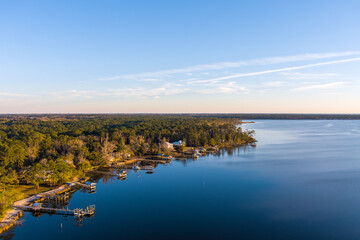 Weeks bay on the Alabama Gulf Coast 