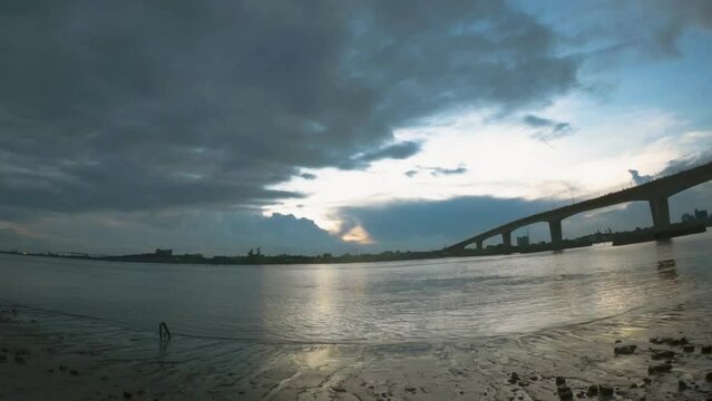 Time laps of Moving Clouds