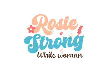 Fototapeta na wymiar Rosie – Strong – White woman 