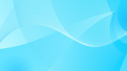 Abstract pastel blue wavy modern style background.