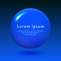 Blue round badge