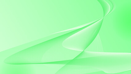 A green abstract minimal gradient wavy background.