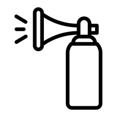 air horn line icon