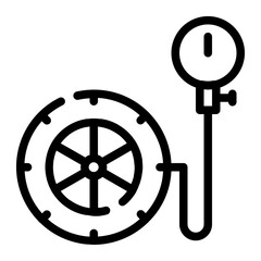 air pump line icon