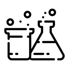 Chemistry line icon