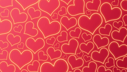 Fototapeta na wymiar seamless pattern with hearts pink background valentine