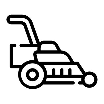 recommend clip art: lawnmower line icon
