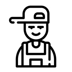 mechanic line icon