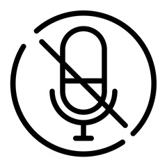 microphone off line icon