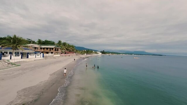Drone along shoreline in Morong 
Bataan