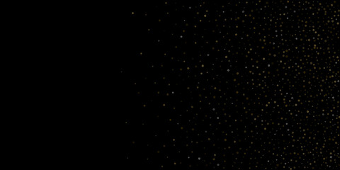 Gold Glitter Stars. Luxury Shiny Confetti.