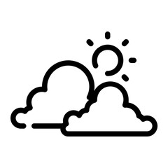 Raining line icon