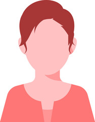 Avatar job business woman. flat portrait of woman.